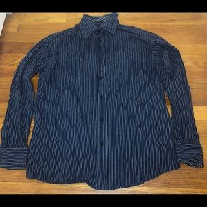 Navy blue stripped shirt